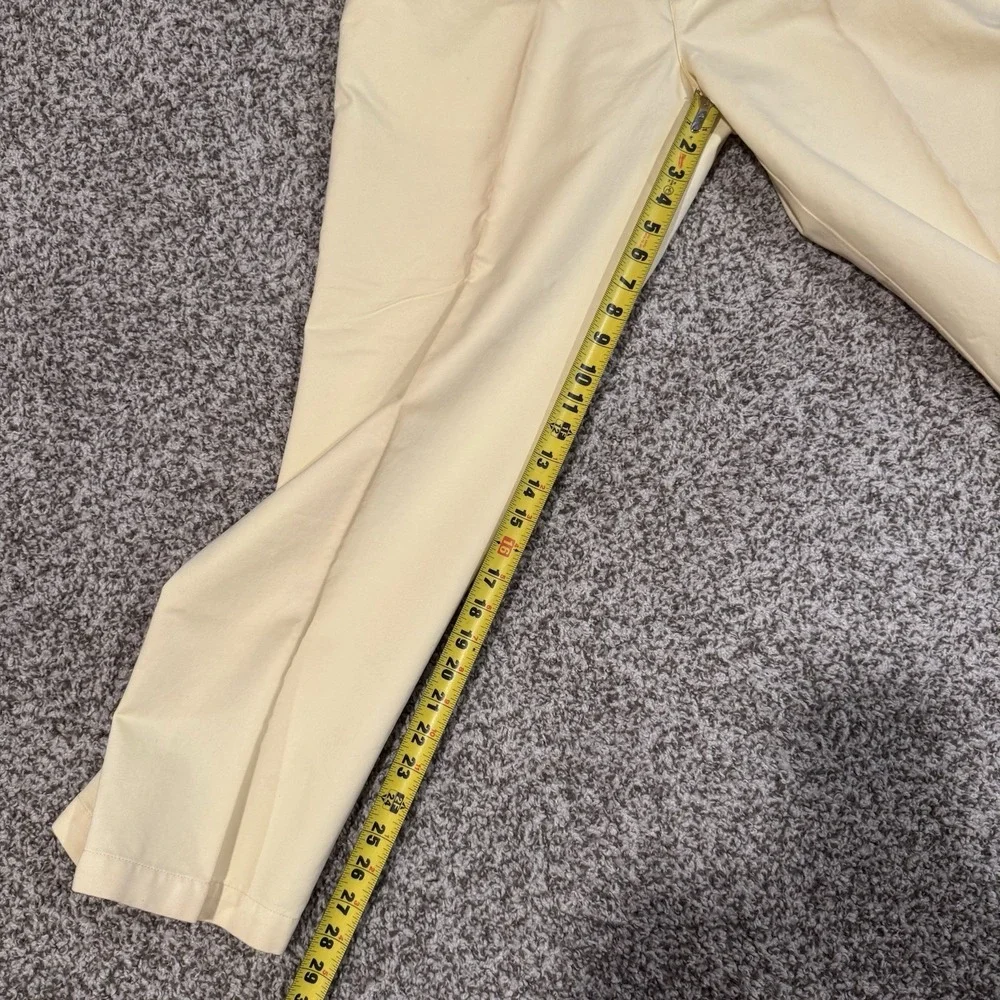 Savane Mens Pants 40x30 Original Khakis Pale Yellow New With Tags